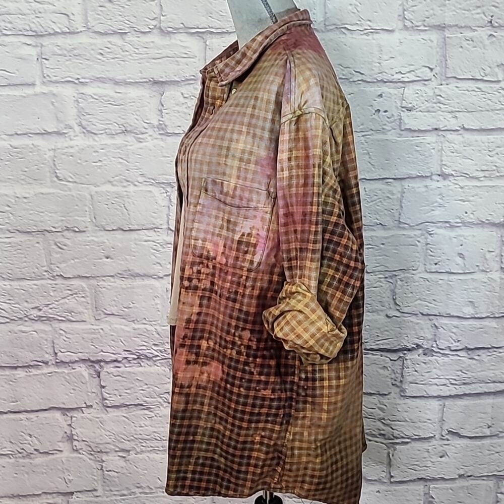 Reworked/upcycled flannel shirt - Picture 4 of 7
